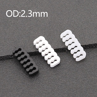 Компьютерный провод гребень 18AWG клип 12PIN OD2.3MM черно-белый полупрозрачный