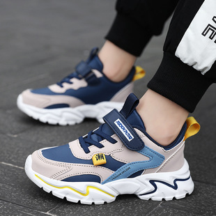 Popular autumn children's shoes sneaker leather children's shoes wholesale internet celebrity campus mesh double mesh children's shoes travel shoes fashion