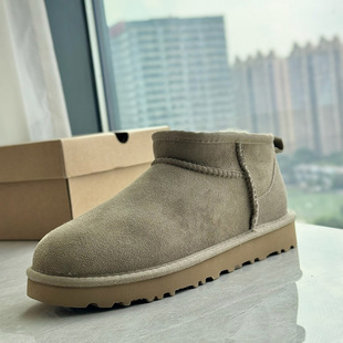 Factory Standard ~ Guanzhou 2024 New Comfortable Snow Boots for Women, Fur Integrated Flats Bottom, Low Top, Versatile Thickeneded Cotton Shoes