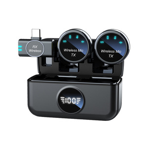 Cross-border explosions S5 wireless collar clip microphone mobile phone live broadcast equipment intelligent noise reduction mini wireless radio microphone