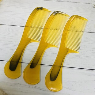 Small size beef tendon comb plastic Jianghu stall drop-resistant folding constantly convenient with handle hair comb