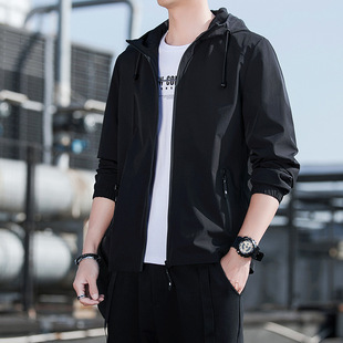 Explosive Jacket Spring and Autumn 2020 New Men's Hooded Slim-fit Jacket Korean Fashionable Handsome Men's Trendy