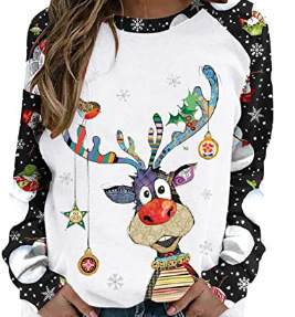 Healthy cloth 2023 spring 3D digital fashion Printing personalized fashion sweater top women's long sleeve