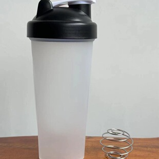 700ml fitness cup protein powder stirring ball sports pp milkshake cup printable LOGO shake cup with scale