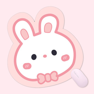 Cartoon Alien Mouse Pad Cute Girl Leather Material Creative Small Mat Non-Slip Personalized Computer Desk Mat Office