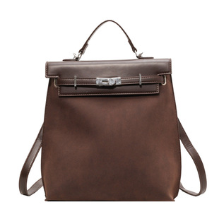 2023 new one-shoulder backpack dual-use bag female niche large capacity high-grade sense full of little red book same style