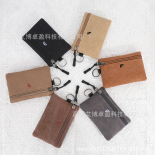 European and American Fashion Brand Small Bag Canvas Coin Purse Ins Style Card Bag Card Case Key Bag Storage Bag Bank Card Bag New