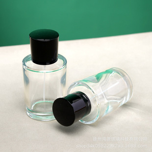 Factory in stock new direct sales 15-mouth push-type spray fine mist bayonet conical transparent glass perfume aromatherapy bottle