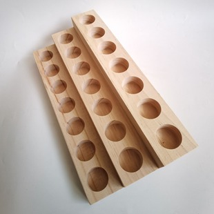 Cross-border in stock wholesale three-layer 21 grid essential oil display rack essential oil bottle storage rack wooden nail polish storage box