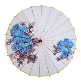 Cheongsam Props Oil-Paper Umbrella Show Cloth Umbrella Dance Ancient Performance Umbrella Paper Umbrella Oil-Paper Decorative Silk Cloth Han-Style Rainproof