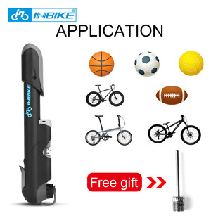INBIKE Inflatable Mini Portable Battery Car Bicycle Manual Mini High Pressure Inflator IQ310
