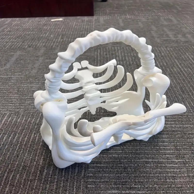 Cross-border printed skeleton bone bag, bone-made bag decoration