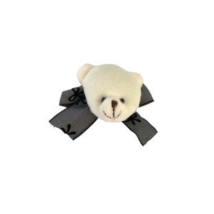 Sweet and Cute Bow Bear Hairpin Side Clip Side Bangs Clip Plush Duckbill Clip Advanced Style Elegant Hair Accessories