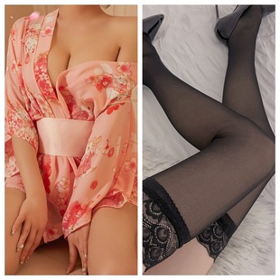 Sexy Lingerie Women's Retro Sexy Kimono Japanese Style Hollow Sexy Waist Passionate Printed Kimono Sexy