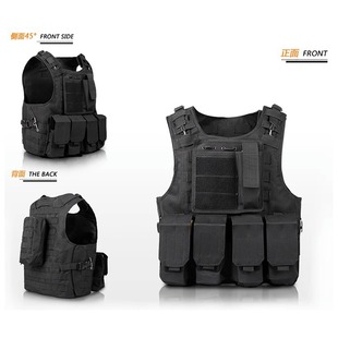 Tactical Vest Tactical Vest Camouflage Lightweight Quick-Release Body Armor Cs Outdoor Real-Life Anti-Stab Clothing Military Training Security Police