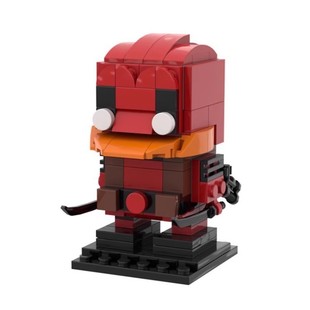 MOC building blocks compatible with Lego small particles square head toy building blocks 56652 educational toys 36263 Deadpool suit