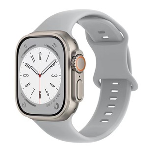 Применимо iwatch ремешок яблоко ремешок applewatch1-10 поколения силиконовый восьмерчатый пряжка спортивный ремешок