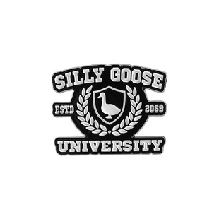 Cross-Border New Cute Big White Goose Shaped Brooch Export Creative Animal Series Metal Accessories Badge Pin