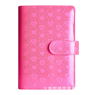Cross-border A6 Colorful Laser Macaron Creative pu Notebook Cash Budget Loose-leaf Financial Handbook