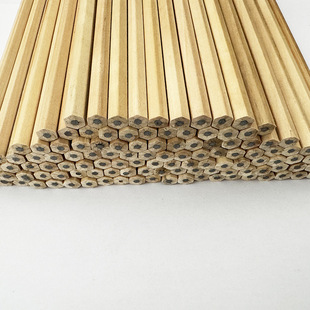 Manufacturers supply log pencils that are not easy to break and write without cutting. Students practice calligraphy and erasable pencils write smoothly.