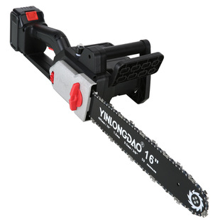 Brushless 16-inch Lithium Chainsaw Rechargeable Chainsaw Household Electric Wireless Chainsaw Rechargeable Hand Outdoor Tree Cutting Saw