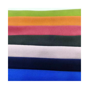 Supply New Solid Color Velvet Thickened Autumn and Winter Elastic Warm Knitted Cloth Head Baby Autumn Clothes and Trousers Fleece Fabric