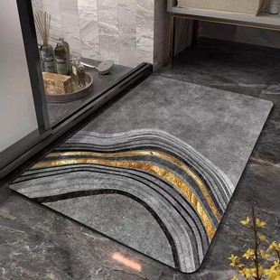 High-grade light luxury floor mat bathroom door absorbent quick-drying floor mat household non-slip diatom mud floor mat can be sent on behalf