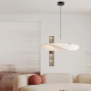 Italian flos Designer Silent Silk Living Room Chandelier Simple Leaf Chandelier Homestay Bar Dining Room Lamp