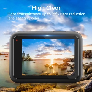 PULUZ толстая корова подходит GoPro HERO13 Black объектив камеры движения Закаленное стекло Набор пленки