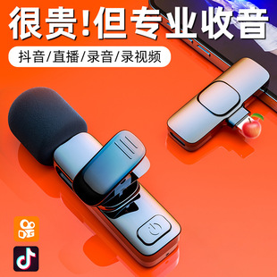 Cross-border K9 wireless Bluetooth collar clip microphone one drag two short video noise reduction monitor reverberation outdoor live microphone