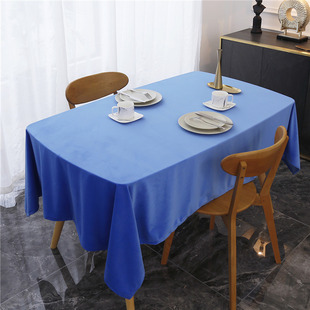 [Avocado Tablecloth] Light Luxury Velvet Green Tablecloth Rectangular Home Western Tablecloth Art Coffee Table Thickeneded