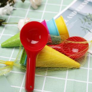 Space toy sand mold ice cream cone castle rubber colored sand mud play sand tool clay model toy