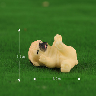 Micro-landscape small ornaments pug dog 6 adorable rabbit gardening New Year resin creative accessories