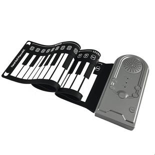 49 Key Hand Roll Piano Портативный Ручной Ролл Фортепиано Дети Взрослые Начинающие Начало Интеллектуальное Электронное Фортепиано Музыкальный Инструмент