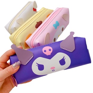 Japanese cute girl heart coolomi pencil case stationery box student pencil case portable stationery storage bag pencil bag