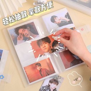 Ins Polaroid фотоальбом книга маленькая открытка фото Бумажная книга для хранения памятных фотографий коллекция открыток книга звезда девушка матовый прозрачный T