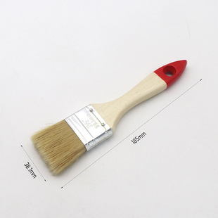 Red tail varnish handle bristle sharpened wire thickened paint brush