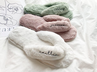 Customized Autumn and Winter Korean Style Flip-Flops, Fashionable All-In-One Cotton Slippers, Home Non-Slip Slippers Manufacturer Wholesale