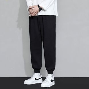 Large Size Ice Silk Casual Pants Men's Spring and Autumn Thin Leg-legged Cropped Pants Loose Trendy Camouflage Harlan Work Pants