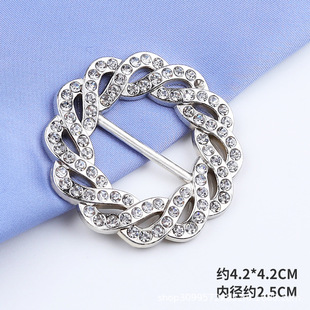 High-end Corner Knot T-shirt Shirt Hem Fixed Waist Artifact High-end Silk Towel Buckle Simple Buckle