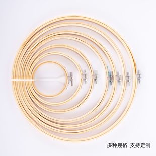 Cross-border Direct Supply Bamboo Embroidery Stretch Cross-stitch Manual Embroidery Stretch Frame Round Embroidery Circle Embroidery Tools Bamboo Products