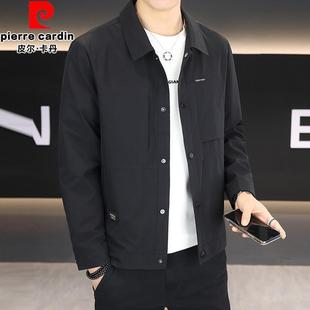 Pierre Cardin Spring and Autumn Coat Lapel Men's Jacket 2025 New Spring Fashion All-match Casual Jacket