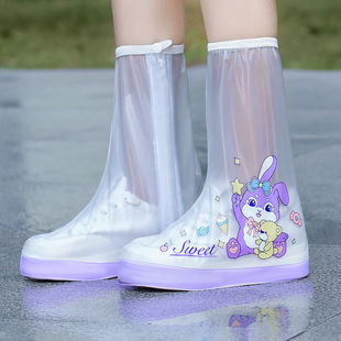 Children's Rain Shoe Covers for Baby Students, Boys and Girls, Waterproof Foot Covers on Rainy Days, Non-Slip and Wear-Resistant Water Shoes and Rain Boot Covers