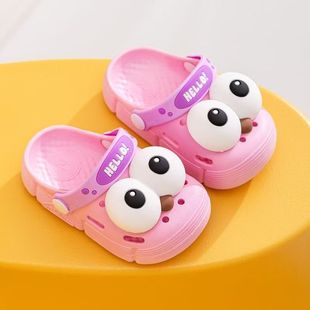 2025 New Summer Cartoon Cute Children's Toe Cave Shoes Wear-resistant Non-slip Home Outfit Sandals