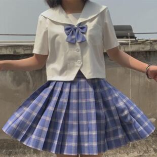 Basic Jk Uniform Sailor Suit Middle Shirt Kanto Kansai Lapel Black and White Summer Top Long and Short Sleeves