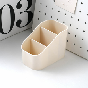 Dopamine compartment desktop storage box with ball remote control lipstick eye shadow finishing box multi-functional storage pen container