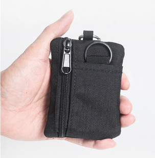 Fashion brand Japanese style non-printed waterproof men's and women's clutch coin purse pocket silver coin bag mini bag bank card bag id bag