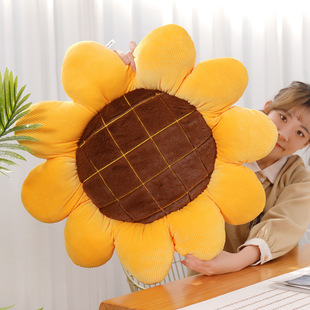 ins Style Flower Sunflower Pillow Cushion Plush Toy Learning Car Backrest Cushion Photo Props Birthday Gift