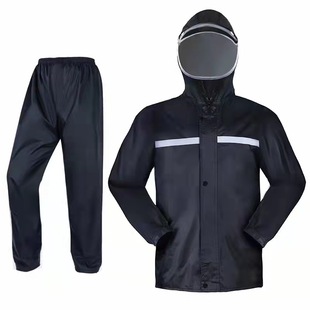 Wholesale split raincoat rain pants set labor protection outdoor riding motorcycle electric car men's and women's split waterproof raincoat