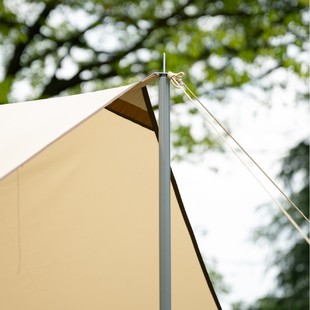 Outdoor canopy pole tent Hall support pole camping iron aluminum pole ultra-long portable detachable two thick poles